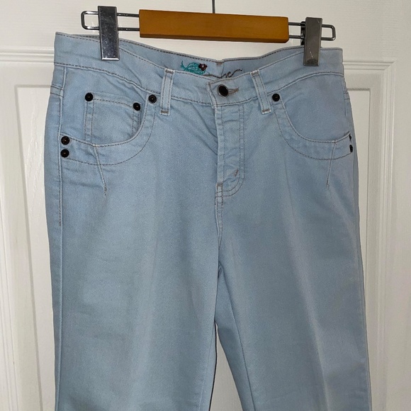 Light Wash Flare Jeans - Picture 7 of 9